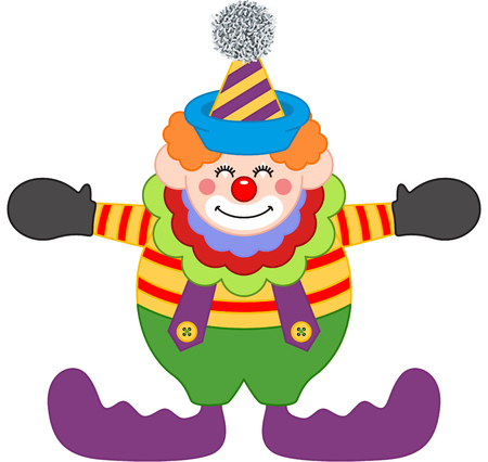 Adorable Happy Clownのイラスト素材