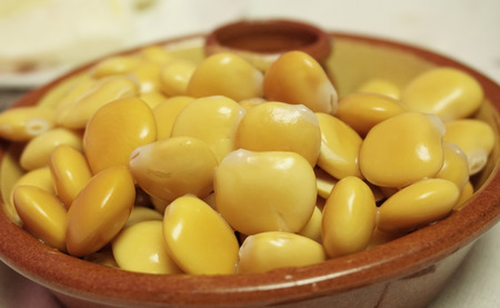 Fresh legumes lupinsの写真素材