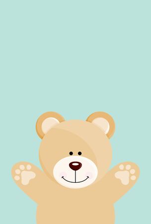 Teddy bear arms openのイラスト素材