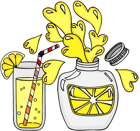 Juicy Lemon Refreshmentのイラスト素材