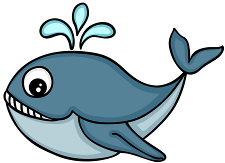 Cute killer whaleのイラスト素材