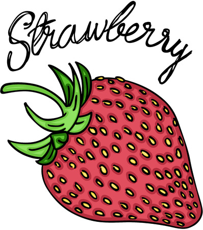 Sweet red strawberryのイラスト素材