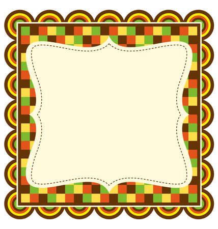 Colored frame border isolated on whiteのイラスト素材