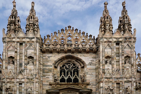 Milan, Italy - August 2023 - Milano Duomo Cathedralのeditorial素材