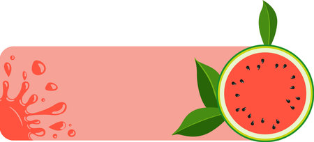 Use this image of watermelon for your next design. Everyone will love it!のイラスト素材
