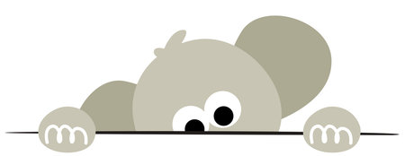 This cute little elephant is a perfect image for your next design.のイラスト素材