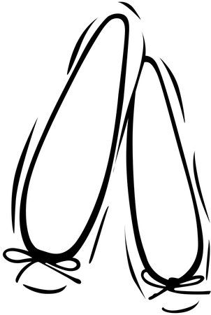 Wedding Brides Shoes.Vector illustration ready for vinyl cutting.のイラスト素材