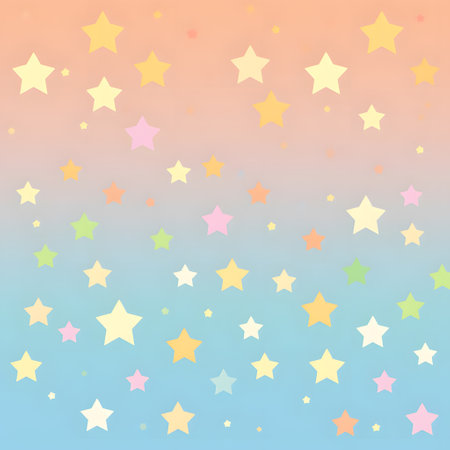 Abstract background with stars in pastel colors. Vector illustration for your design.の素材