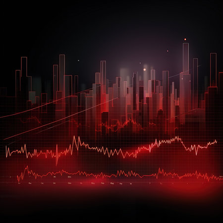 abstract background with financial charts and graphs. Vector Illustration.の素材