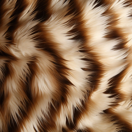 close-up of a fox fur texture. background and texture.の素材