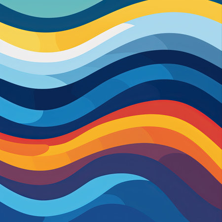 abstract background with colorful waves. Vector illustration. Eps 10.の素材