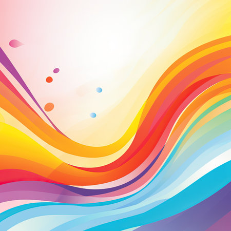 Abstract colorful wave background. Vector illustration for your design. EPS10の素材