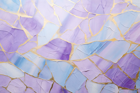 Colorful abstract background. Close-up of blue, yellow, pink and purple glass mosaicの素材
