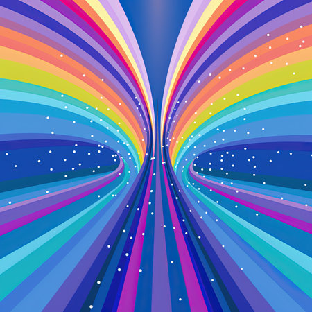 Rainbow background. Vector illustration for your design. EPS 10.の素材