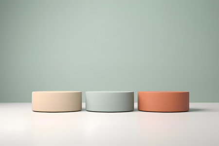 3d rendering of abstract geometric forms, podiums or stand for product displayの素材