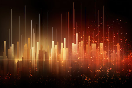 abstract background with music equalizer, vector illustration eps10の素材