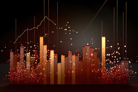 Abstract background with graphs and data. Vector illustration. Eps 10.の素材