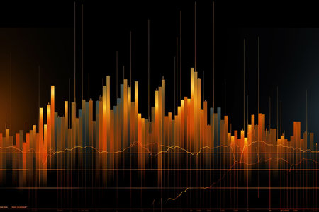 abstract background with forex candlestick chart. Vector illustrationの素材