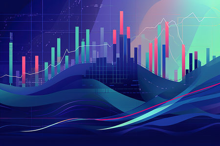 abstract stock market background, vector illustration eps10 graphic designの素材
