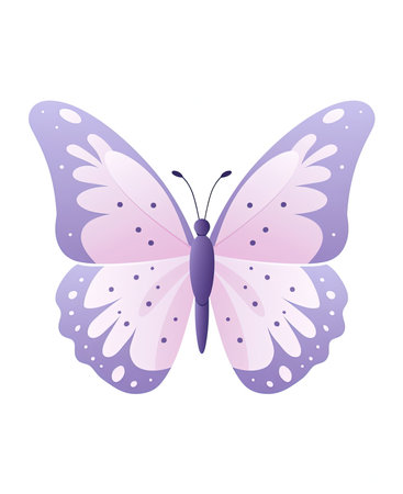 butterfly insect icon over white background, colorful design. vector illustrationの素材