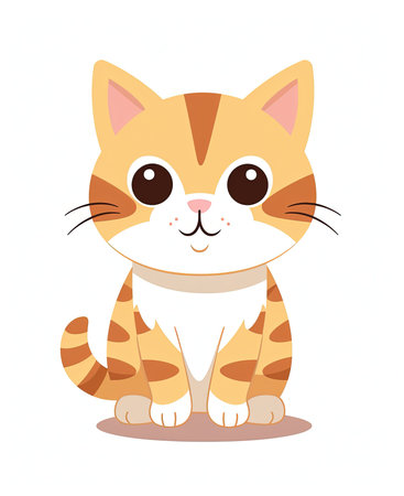 Cute cat cartoon icon vector illustration graphic design vector illustration graphic designの素材