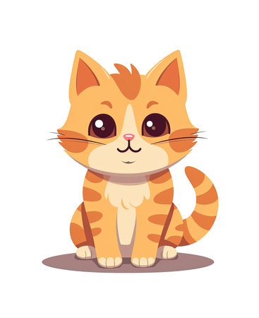 cute cat animal isolated icon vector illustration designicon vector illustration designの素材