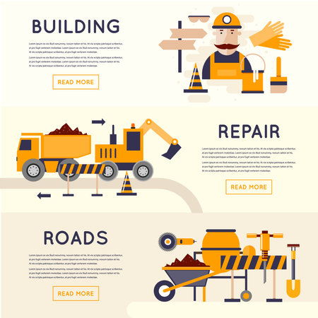 Road Construction Equipment Road Worker Repair Of Roads 3