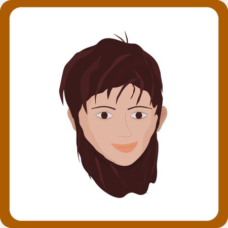 Portrait handsome guy Asian people graphic design vector illustrationのイラスト素材