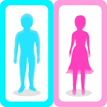 Man and woman vector.のイラスト素材