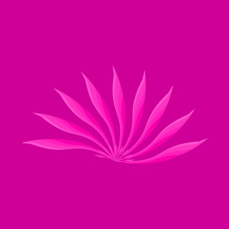 Flower tropical plants icon vector illustration graphic design modern styleのイラスト素材