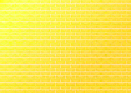 Yellow light colorful brick wall interior decor wallpaper with abstract background texture textile fashion pattern seamless retro digital art design vector &amp; illustration EPS10のイラスト素材
