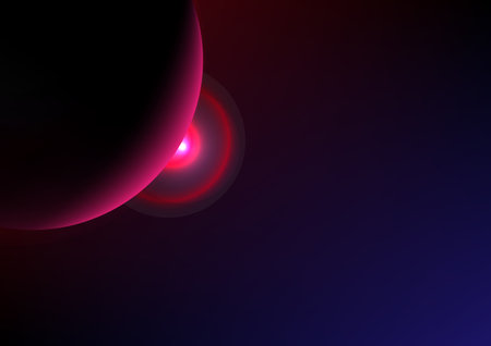 Abstract background planet star galaxy aura ring flare technology network communication pattern web backdrop template vector illustrationのイラスト素材