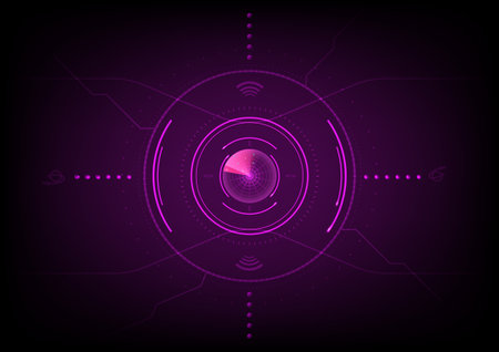 Internet online technology network communication connection radar wireless abstract background pattern wallpaper vector illustrationのイラスト素材