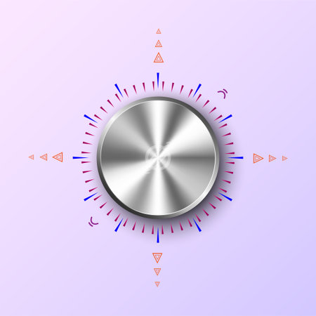 Switch tune setting metallic futuristic technology network communication abstract graphic design vector illustrationのイラスト素材