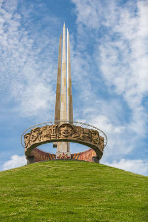MINSK, BELARUS - July 9, 2015: Memorial Mound of Glory on July 9, 2015 in Minsk, Belarusのeditorial素材