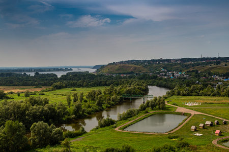 The famous Shishkin ponds in Yelabuga. Tatarstan