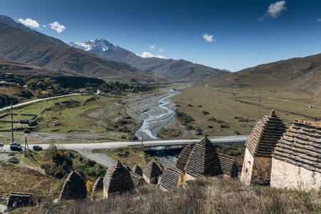 Ancient Dargavs. City of the Dead, North Ossetia-Alania, Russia