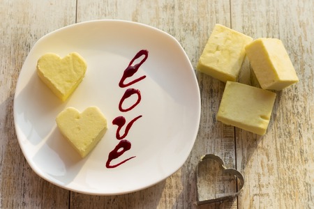 Dessert on valentines dayの写真素材