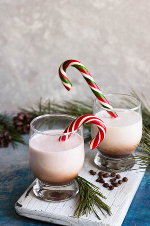 Homemade  Irish cream  cocktail for the new year