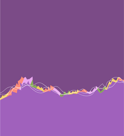 lilac river ocean wave layer vector background illustrationのイラスト素材