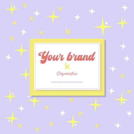 Label for branding, design for beauty items. design for candles, perfumes and jarsのイラスト素材