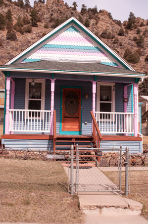 typical mountain houseの写真素材