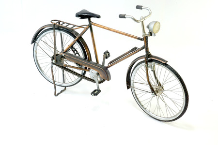 Handmade miniature antique old bikeのeditorial素材