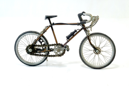 Handmade miniature sport bikeのeditorial素材