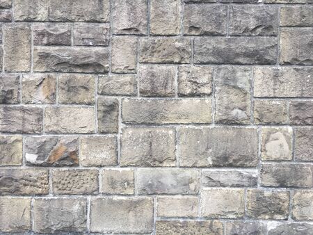 Stone Wall Texture with big bricks on ancient historic city wall in Germany, Europe. Can be used as a texture or background.の写真素材