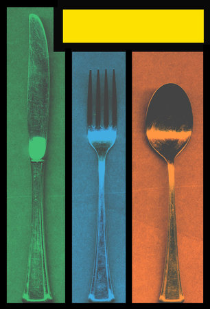 Composition of Knife, fork and spoon