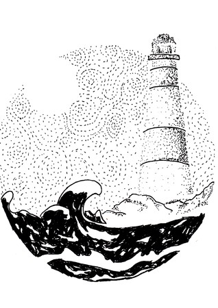 Sketch 17 - Lighthouseの写真素材