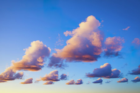 sky during daytime with beautiful cloudsの写真素材