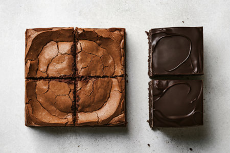 a brownie on a white backgroundの写真素材