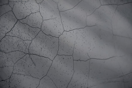 A photograph of a weathered concrete wall
